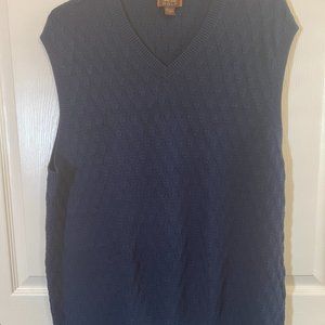 Tasso Elba golf sleeveless sweater blue.